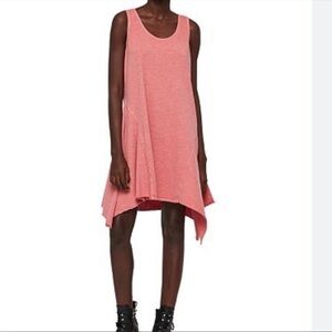 AllSaints Dewar Tank Jersey asymmetrical Strappy Mini Dress M Beachy coverup